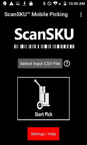 android picking app scansku